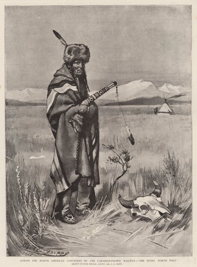 Across the North American Continent by the Canadian-Pacific Railway, The Dying North West by Charles Edwin Fripp